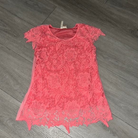 Simply Irresistible Tops - 38. Simple Irresistible pink lace top medium